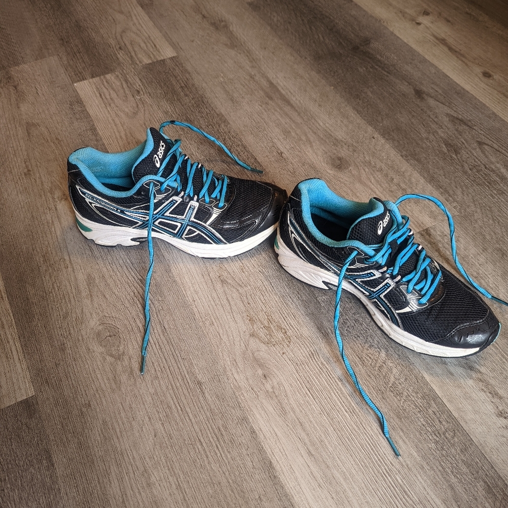COPY - ASICS gel - k a n b a r r a 6,  Black/blue  sz 7